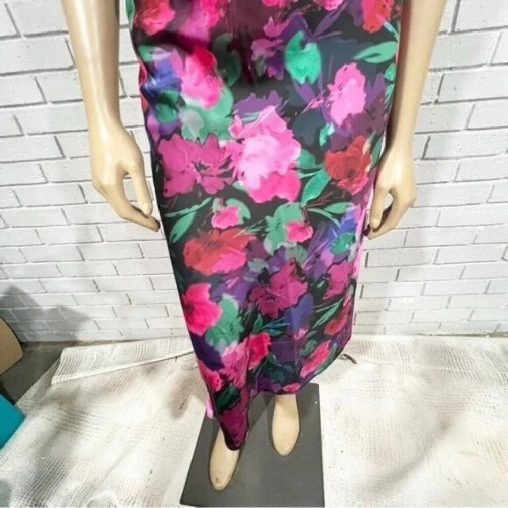 J.Crew Women's Gwyneth slip skirt in watercolor floral - Size‎ Large - Picture 3 of 6